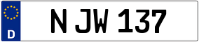 Trailer License Plate